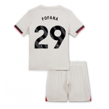 Maillot de football Réplique Chelsea Wesley Fofana #29 Extérieur Enfant 2025-26 Manche Courte (+ Pantalon court)