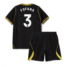 Maillot de football Réplique Chelsea Wesley Fofana #3 Extérieur Enfant 2026-27 Manche Courte (+ Pantalon court)