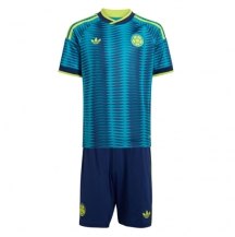 Maillot de football Réplique Colombia Extérieur Enfant Mondial 2026 Manche Courte (+ Pantalon court)