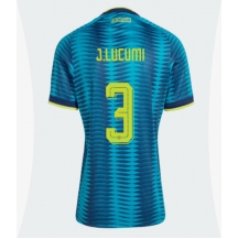 Maillot de football Réplique Colombia Jhon Lucumi #3 Extérieur Femme Mondial 2026 Manche Courte
