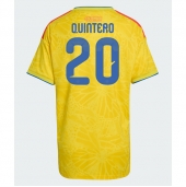 Maillot de football Réplique Colombia Juan Fernando Quintero #20 Domicile Femme Mondial 2026 Manche Courte