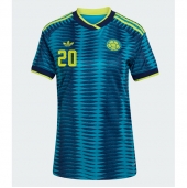 Maillot de football Réplique Colombia Juan Fernando Quintero #20 Extérieur Femme Mondial 2026 Manche Courte