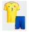 Maillot de football Réplique Colombia Luis Diaz #7 Domicile Enfant Mondial 2026 Manche Courte (+ Pantalon court)