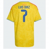 Maillot de football Réplique Colombia Luis Diaz #7 Domicile Femme Mondial 2026 Manche Courte