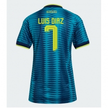 Maillot de football Réplique Colombia Luis Diaz #7 Extérieur Femme Mondial 2026 Manche Courte