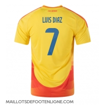 Maillot de football Réplique Colombie Luis Diaz #7 Domicile Copa America 2024 Manche Courte