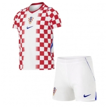 Maillot de football Réplique Croatia Domicile Enfant Mondial 2026 Manche Courte (+ Pantalon court)