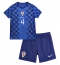 Maillot de football Réplique Croatia Josko Gvardiol #4 Extérieur Enfant Mondial 2026 Manche Courte (+ Pantalon court)