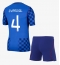 Maillot de football Réplique Croatia Josko Gvardiol #4 Extérieur Enfant Mondial 2026 Manche Courte (+ Pantalon court)