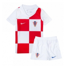 Maillot de football Réplique Croatie Domicile Enfant Europe 2024 Manche Courte (+ Pantalon court)