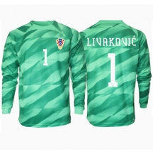 Maillot de football Réplique Croatie Dominik Livakovic #1 Gardien de but Extérieur Europe 2024 Manche Longue