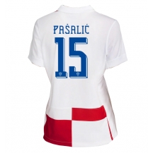 Maillot de football Réplique Croatie Mario Pasalic #15 Domicile Femme Europe 2024 Manche Courte