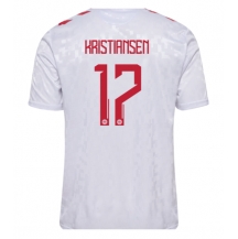 Maillot de football Réplique Danemark Victor Kristiansen #17 Extérieur Europe 2024 Manche Courte