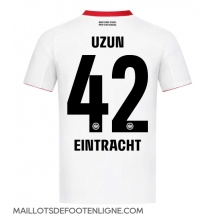 Maillot de football Réplique Eintracht Frankfurt Can Uzun #42 Extérieur 2025-26 Manche Courte