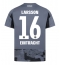 Maillot de football Réplique Eintracht Frankfurt Hugo Larsson #16 Troisième 2025-26 Manche Courte