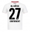 Maillot de football Réplique Eintracht Frankfurt Mario Gotze #27 Extérieur 2025-26 Manche Courte