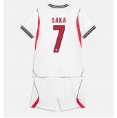 Maillot de football Réplique England Bukayo Saka #7 Domicile Enfant Mondial 2026 Manche Courte (+ Pantalon court)