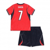 Maillot de football Réplique England Bukayo Saka #7 Extérieur Enfant Mondial 2026 Manche Courte (+ Pantalon court)