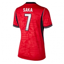 Maillot de football Réplique England Bukayo Saka #7 Extérieur Femme Mondial 2026 Manche Courte