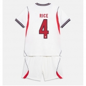 Maillot de football Réplique England Declan Rice #4 Domicile Enfant Mondial 2026 Manche Courte (+ Pantalon court)