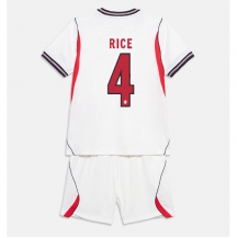 Maillot de football Réplique England Declan Rice #4 Domicile Enfant Mondial 2026 Manche Courte (+ Pantalon court)