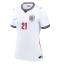 Maillot de football Réplique England Eberechi Eze #21 Domicile Femme Mondial 2026 Manche Courte