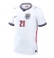 Maillot de football Réplique England Eberechi Eze #21 Domicile Mondial 2026 Manche Courte