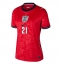 Maillot de football Réplique England Eberechi Eze #21 Extérieur Femme Mondial 2026 Manche Courte