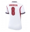 Maillot de football Réplique England Elliot Anderson #8 Domicile Femme Mondial 2026 Manche Courte
