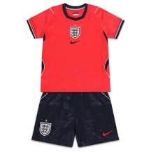 Maillot de football Réplique England Extérieur Enfant Mondial 2026 Manche Courte (+ Pantalon court)