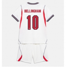 Maillot de football Réplique England Jude Bellingham #10 Domicile Enfant Mondial 2026 Manche Courte (+ Pantalon court)