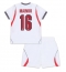 Maillot de football Réplique England Kobbie Mainoo #16 Domicile Enfant Mondial 2026 Manche Courte (+ Pantalon court)