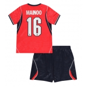 Maillot de football Réplique England Kobbie Mainoo #16 Extérieur Enfant Mondial 2026 Manche Courte (+ Pantalon court)