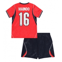 Maillot de football Réplique England Kobbie Mainoo #16 Extérieur Enfant Mondial 2026 Manche Courte (+ Pantalon court)