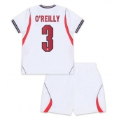 Maillot de football Réplique England Nico O'Reilly #3 Domicile Enfant Mondial 2026 Manche Courte (+ Pantalon court)
