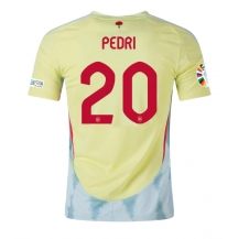 Maillot de football Réplique Espagne Pedri Gonzalez #20 Extérieur Europe 2024 Manche Courte