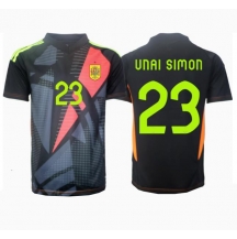 Maillot de football Réplique Espagne Unai Simon #23 Gardien de but Extérieur Europe 2024 Manche Courte