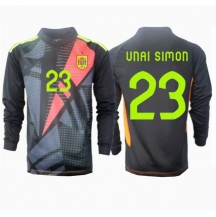 Maillot de football Réplique Espagne Unai Simon #23 Gardien de but Extérieur Europe 2024 Manche Longue