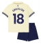 Maillot de football Réplique Everton Jack Grealish #18 Extérieur Enfant 2025-26 Manche Courte (+ Pantalon court)