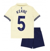 Maillot de football Réplique Everton Michael Keane #5 Extérieur Enfant 2025-26 Manche Courte (+ Pantalon court)