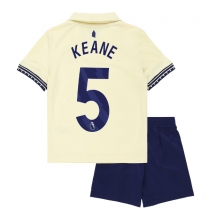 Maillot de football Réplique Everton Michael Keane #5 Extérieur Enfant 2025-26 Manche Courte (+ Pantalon court)
