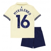 Maillot de football Réplique Everton Vitaliy Mykolenko #16 Extérieur Enfant 2025-26 Manche Courte (+ Pantalon court)