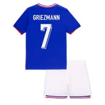 Maillot de football Réplique France Antoine Griezmann #7 Domicile Enfant Europe 2024 Manche Courte (+ Pantalon court)