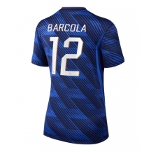 Maillot de football Réplique France Bradley Barcola #12 Domicile Femme Mondial 2026 Manche Courte