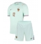 Maillot de football Réplique France Bradley Barcola #12 Extérieur Enfant Mondial 2026 Manche Courte (+ Pantalon court)