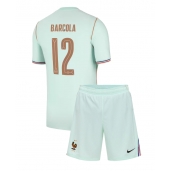 Maillot de football Réplique France Bradley Barcola #12 Extérieur Enfant Mondial 2026 Manche Courte (+ Pantalon court)