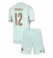 Maillot de football Réplique France Bradley Barcola #12 Extérieur Enfant Mondial 2026 Manche Courte (+ Pantalon court)