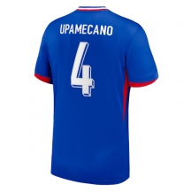 Maillot de football Réplique France Dayot Upamecano #4 Domicile Europe 2024 Manche Courte