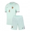 Maillot de football Réplique France Dayot Upamecano #4 Extérieur Enfant Mondial 2026 Manche Courte (+ Pantalon court)