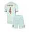 Maillot de football Réplique France Dayot Upamecano #4 Extérieur Enfant Mondial 2026 Manche Courte (+ Pantalon court)